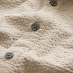 Maurice // Popover Shirt in Printed Fabric // Shadow Grey (XS)