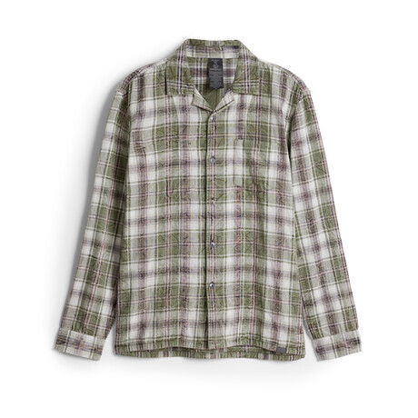 Stanton // Long Sleeve Reversible Sport Shirt // Dark Moss (S)