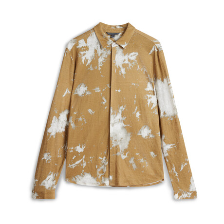 Madera // Regular Fit — Long Sleeve Sport Shirt // Mustard (L)