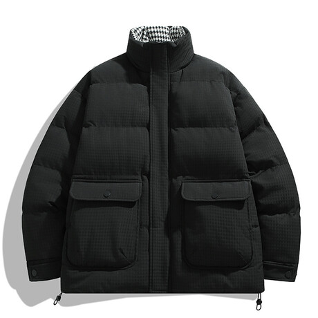 High Neck Puffer Jacket // Black (XS)