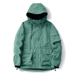 Zip-Up Hooded Jacket // Green (XS)