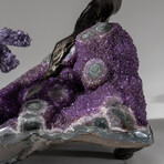 Custom Designed - Genuine Amethyst Clustered Gemstone Tree on Amethyst Matrix (The Protection Tree)