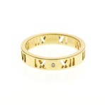 Tiffany & Co. // 18k Yellow Gold Pierced Atlas Diamond Ring // Ring Size: 9 // Store Display