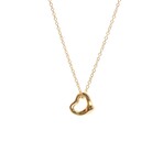 Tiffany & Co. // 18k Rose Gold Open Heart Extra Mini Pendant Necklace // 15.94" // Store Display