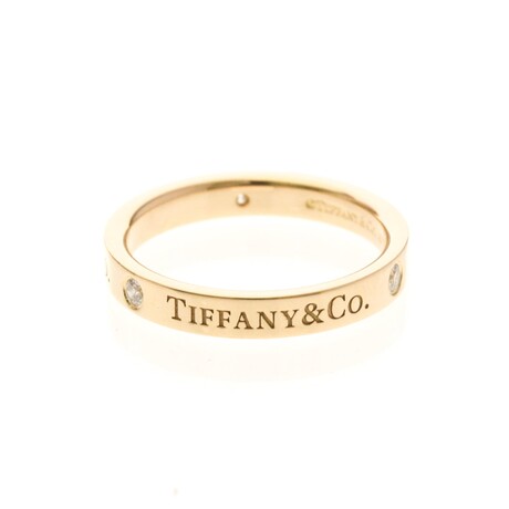 Tiffany & Co. // 18k Rose Gold Flat Diamond Ring // Ring Size: 6 // Store Display