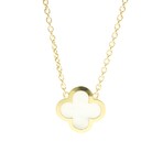 Van Cleef & Arpels // 18k Yellow Gold Pure Alhambra Mother of Pearl Pendant Necklace // 14.96"-16.53" // Store Display
