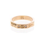 Gucci // 18k Rose Gold Octagonal Diamond Ring // Ring Size: 4.5 // Store Display