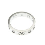 Gucci // 18k White Gold Icon Diamond Ring // Ring Size: 5.25 // Store Display