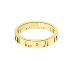 Tiffany & Co. // 18k Yellow Gold Pierced Atlas Diamond Ring // Ring Size: 9 // Store Display
