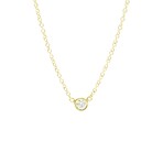 Tiffany & Co. // 18k Yellow Gold Diamonds By The Yard Diamond Pendant Necklace // 15.74" // Store Display