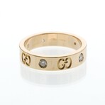Gucci // 18k Rose Gold Icon Diamond Ring // Ring Size: 5.25 // Store Display