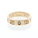 Gucci // 18k Rose Gold Icon Diamond Ring // Ring Size: 5.25 // Store Display