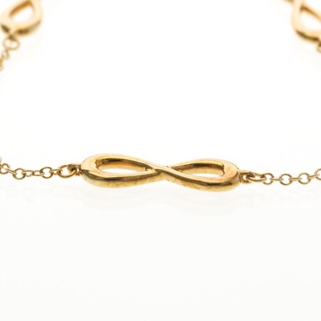 Tiffany & Co. // 18k Rose Gold Infinity Endless Bracelet // 6.1" // Store Display