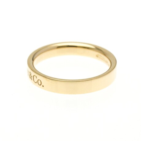 Tiffany & Co. // 18k Rose Gold Flat Ring // Ring Size: 4.5 // Store Display