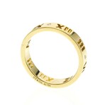 Tiffany & Co. // 18k Yellow Gold Pierced Atlas Diamond Ring // Ring Size: 9 // Store Display