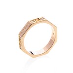 Gucci // 18k Rose Gold Octagonal Diamond Ring // Ring Size: 4.5 // Store Display