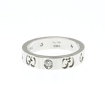 Gucci // 18k White Gold Icon Diamond Ring // Ring Size: 5.25 // Store Display