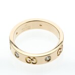Gucci // 18k Rose Gold Icon Diamond Ring // Ring Size: 5.25 // Store Display