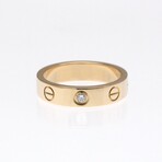 Cartier // 18k Rose Gold Mini Love Diamond Ring // Ring Size: 4 // Store Display