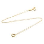 Tiffany & Co. // 18k Rose Gold Open Heart Extra Mini Pendant Necklace // 15.94" // Store Display