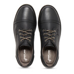 Ike // Cap Toe Oxford // Black (US: 11.5)