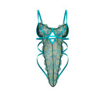 Fina Teddy // Graphic Garden 042/Tropical Gr (S/M)