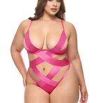 Lace Teddy Plus // Pink Yarrow (1X/2X)