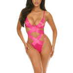 Lace Teddy // Pink Yarrow (S/M)