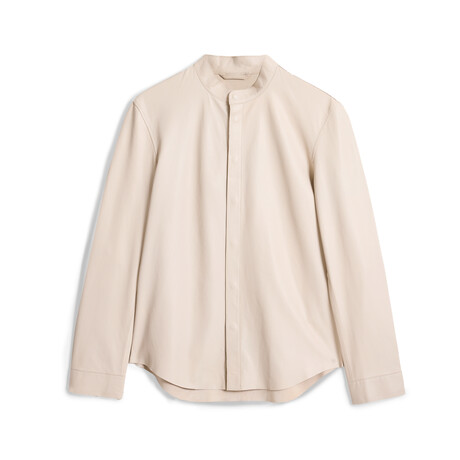 Bernard Band Collar Shirt // Hay (46)