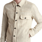 Drew Jacket - Trucker Var // Fossil Grey (52)