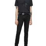 Torn Star // SS Crew Tee // Black (L)