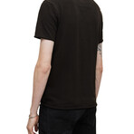 Scorpio // SS Raw Edge Tee // Black (S)