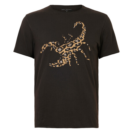 Scorpio // SS Raw Edge Tee // Black (S)