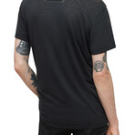 Torn Star // SS Crew Tee // Black (L)
