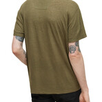 Patchwork // SS Crew Neck Crew Tee // Olive (XS)