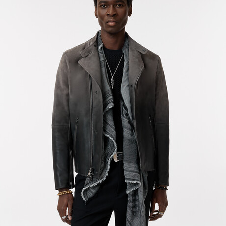 Square Scarf With All Ove // Smoked Pearl Grey // OSZ