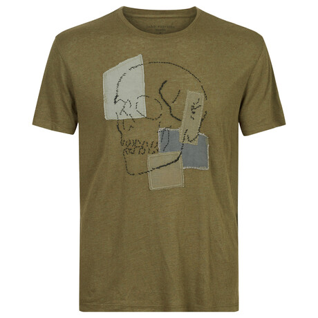 Patchwork // SS Crew Neck Crew Tee // Olive (XS)