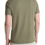 Peace Hands // SS Crew Tee // Dark Moss (S)