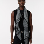 Square Scarf With All Ove // Smoked Pearl Grey // OSZ