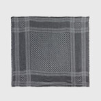 Square Scarf With All Ove // Smoked Pearl Grey // OSZ