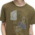 Patchwork // SS Crew Neck Crew Tee // Olive (XS)