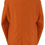 Bruce Weber // Signed Mogu Men's Orange Blazer Sport Coat Jacket