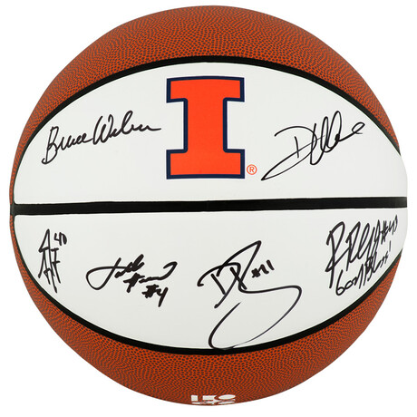 2005 IL Fighting Illini Team // Signed Illinois Brands Basketball (6 Sigs.)