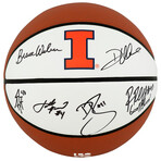 2005 IL Fighting Illini Team // Signed Illinois Brands Basketball (6 Sigs.)