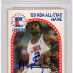 Alex English // DEN Nuggets // Signed 1989-90 NBA Hoops All Star Game #133