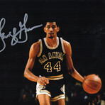 George Gervin // SA Spurs // Signed Dribbling Action Photo