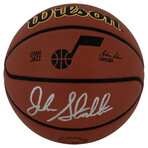 John Stockton // Utah Jazz // Signed Wilson NBA Basketball