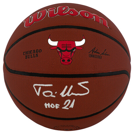 Toni Kukoc // CHI Bulls // Signed Wilson Alliance NBA Basketball