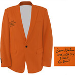 Bruce Weber // Signed Mogu Men's Orange Blazer Sport Coat Jacket