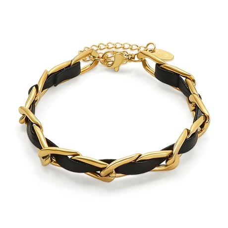 18k Gold Plated Steel Premiere Link Bracelet // 6"-8" (Adjustable)